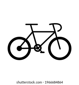 Vector mountain bike icon design on white background