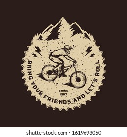 Mountain Bike Logo Vector Template Stock Vector (Royalty Free ...