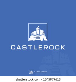 Vector Mountain Castle Rock, Logo.