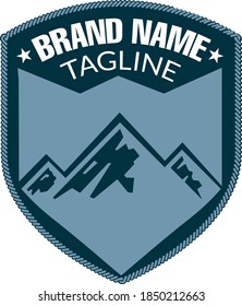 Vector mountain design use for logo, Vector logo 
outline can be edited and modify again.
