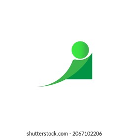 vector Color verde de montaña estilo moderno fondo blanco aislado.