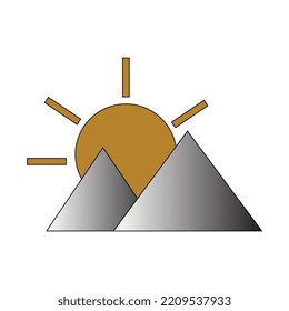 vector mountain illustration design art