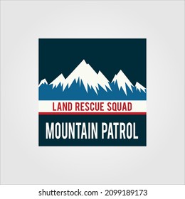 vector mountain logo. mountain adventure and exploration