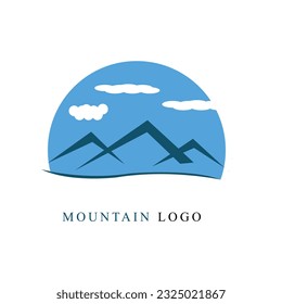 Vector mountain logo design template