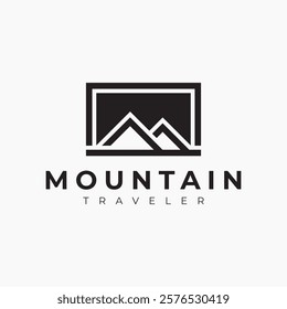 vector mountain logo premium template