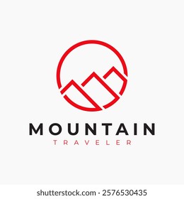 vector mountain logo premium template