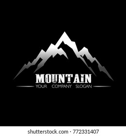 vector mountain logo. Tourism, hiking and camping labels. Mountains and travel icons for tourism organizations.