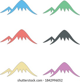 fondo de fondo de fondo natural de montaña vectorial