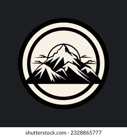 vector mountain and outdoor adventure logo