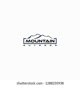 vector mountain and outdoor adventures logo