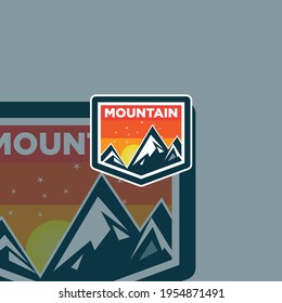 diseños de logotipo de vectores de montaña y aventuras al aire libre
