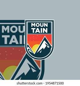 vector mountain and outdoor adventures logo designs