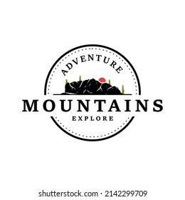 vector mountain and outdoor adventures logo