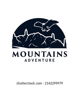 vector mountain and outdoor adventures logo