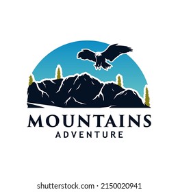 vector mountain and outdoor adventures logo