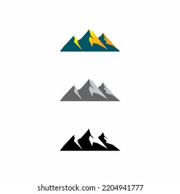 vector mountain and outdoor adventures logo	