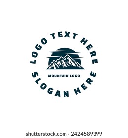 Vector Berg- und Outdoor-Abenteuer Logo