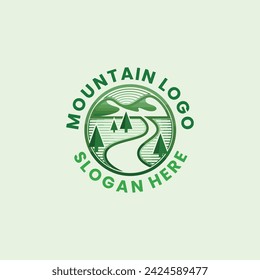 Vector Berg- und Outdoor-Abenteuer Logo