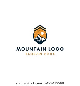 vector mountain and outdoor adventures logo