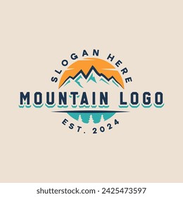 vector mountain and outdoor adventures logo