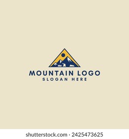 vector mountain and outdoor adventures logo