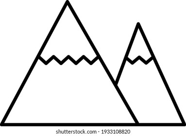 Vectorberg-Rahmenbild-Design
