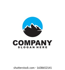 vector Mountain ridge with many peaks and the forest at the foot - stock vector,Mountains silhouettes. Mountains vector, Mountains vector of outdoor design elements, Mountain scenery, trees