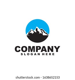 vector Mountain ridge with many peaks and the forest at the foot - stock vector,Mountains silhouettes. Mountains vector, Mountains vector of outdoor design elements, Mountain scenery, trees
