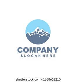 vector Mountain ridge with many peaks and the forest at the foot - stock vector,Mountains silhouettes. Mountains vector, Mountains vector of outdoor design elements, Mountain scenery, trees