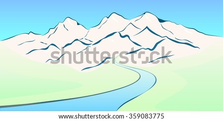 Free Free 273 Mountain River Svg SVG PNG EPS DXF File