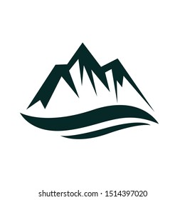 vector Mountain Shapes For Logo