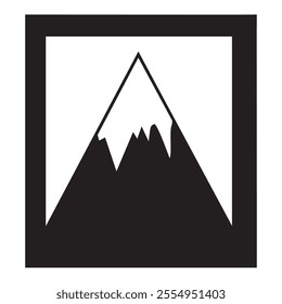 Vector mountain with texture. The mountain are calling and i must go. illustration mountain, mountain icon