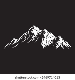 Vector, Mountain Vector T-shirt Design
