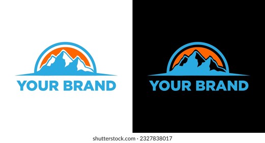 vector mountain your company logo