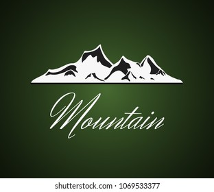  Vector mountains emblem.
vector mountain logo Mountains and travel icons. Outdoor events and camping leisure.