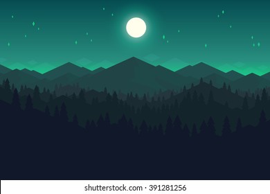 51,085 Mountain Night Stock Vectors, Images & Vector Art 