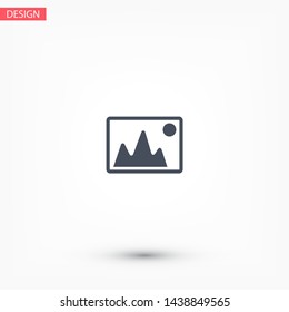 Vector Mountains Vector icon . Lorem Ipsum Illustration design