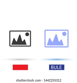 Vector Mountains Vector icon . Lorem Ipsum Illustration design