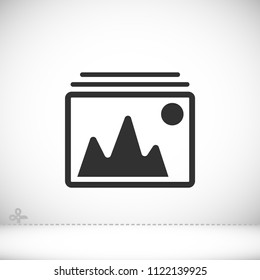 Vector Mountains Icon Symbol