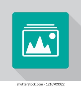 Vector Mountains Icon Symbol