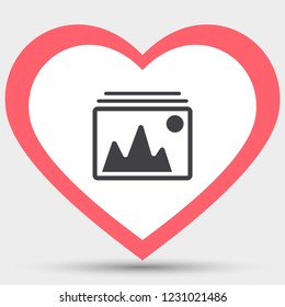 Vector Mountains Icon Symbol