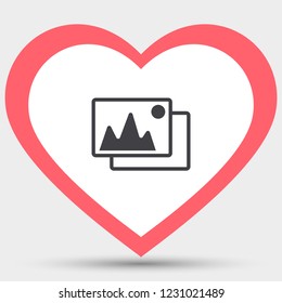 Vector Mountains Icon Symbol