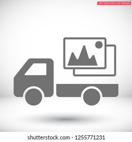Vector Mountains Icon Symbol