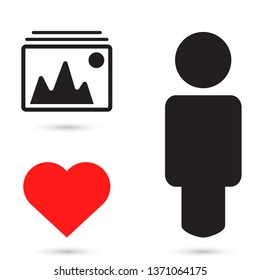Vector Mountains Icon Symbol