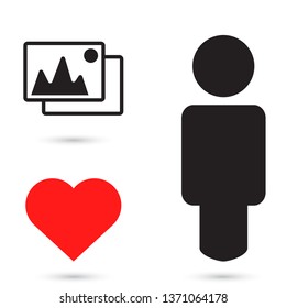 Vector Mountains Icon Symbol