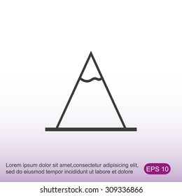Vector Mountains Icon Symbol