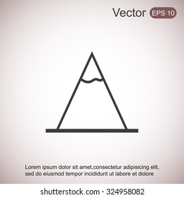 Vector Mountains Icon Symbol