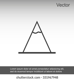 Vector Mountains Icon Symbol
