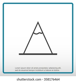 Vector Mountains Icon Symbol