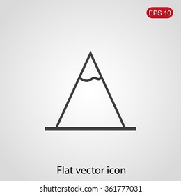Vector Mountains Icon Symbol